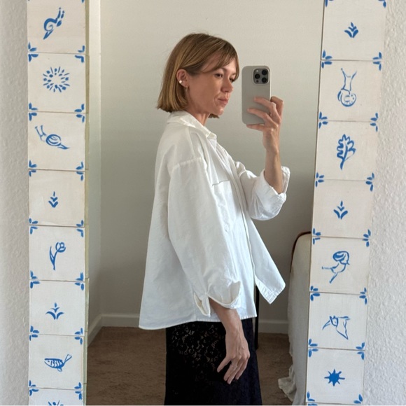 Djerf Avenue White Button Up - Picture 10 of 10